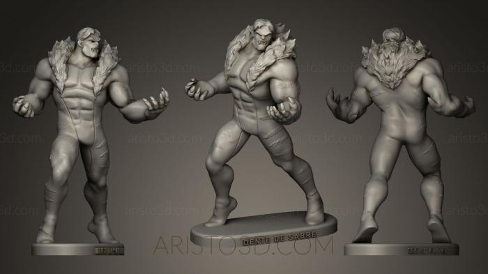 Figurines heroes, monsters and demons (STKM_0175) 3D model for CNC machine